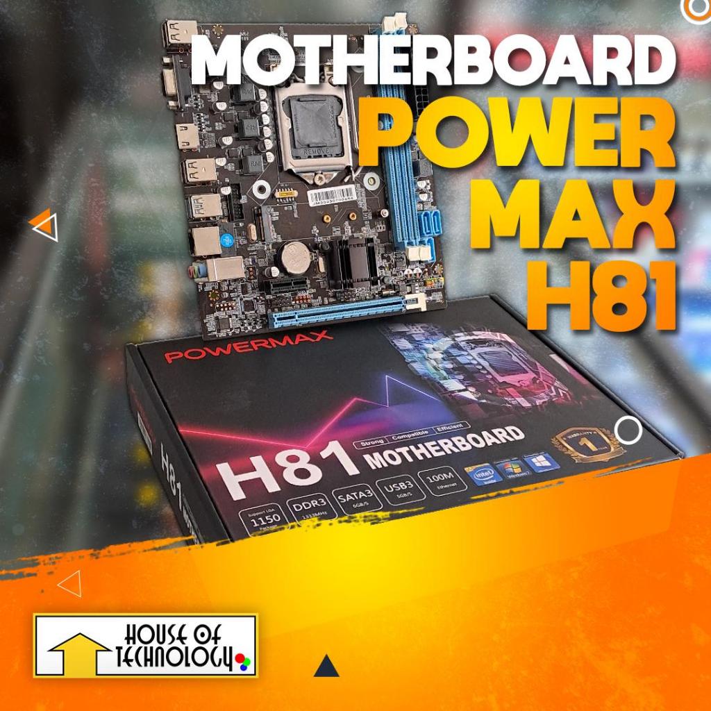 Motherboard POWERMAX H81 M.2 NVMe Intel LGA1150 DDR3