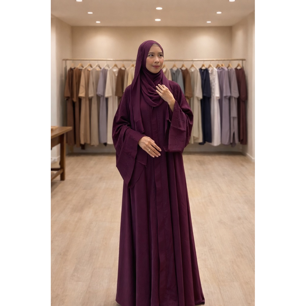 Ophie151 - Abaya Jihan 3in1 Muslim Mewah