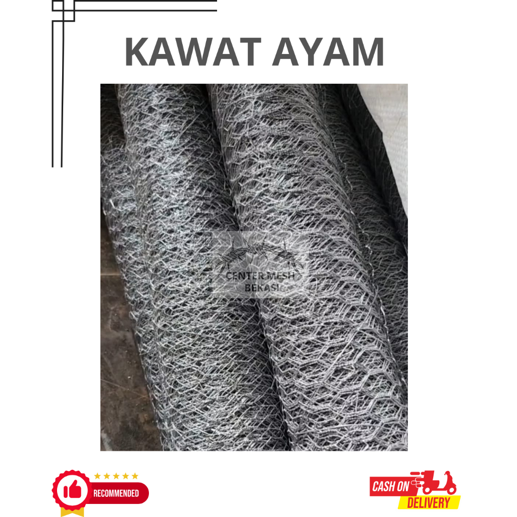 KAWAT AYAM GALVANIS ANTI KARAT UNTUK KANDANG 1/2" TERLARIS