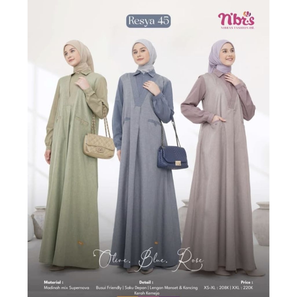 GAMIS N'BRS RESYA 45 MUSLIMAH WANITA
