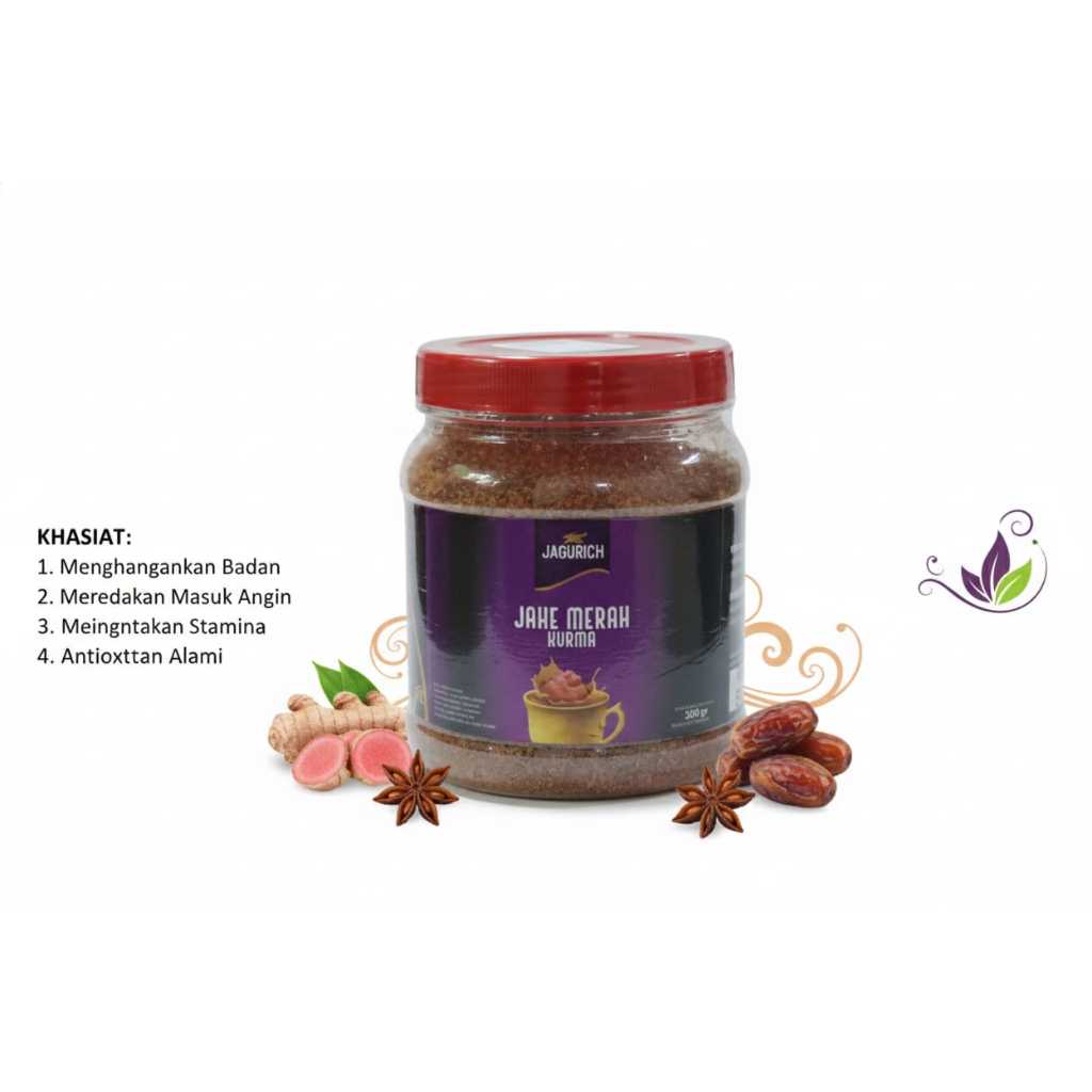 Jagurich Jahe Merah Kurma 300g Toples Plastik