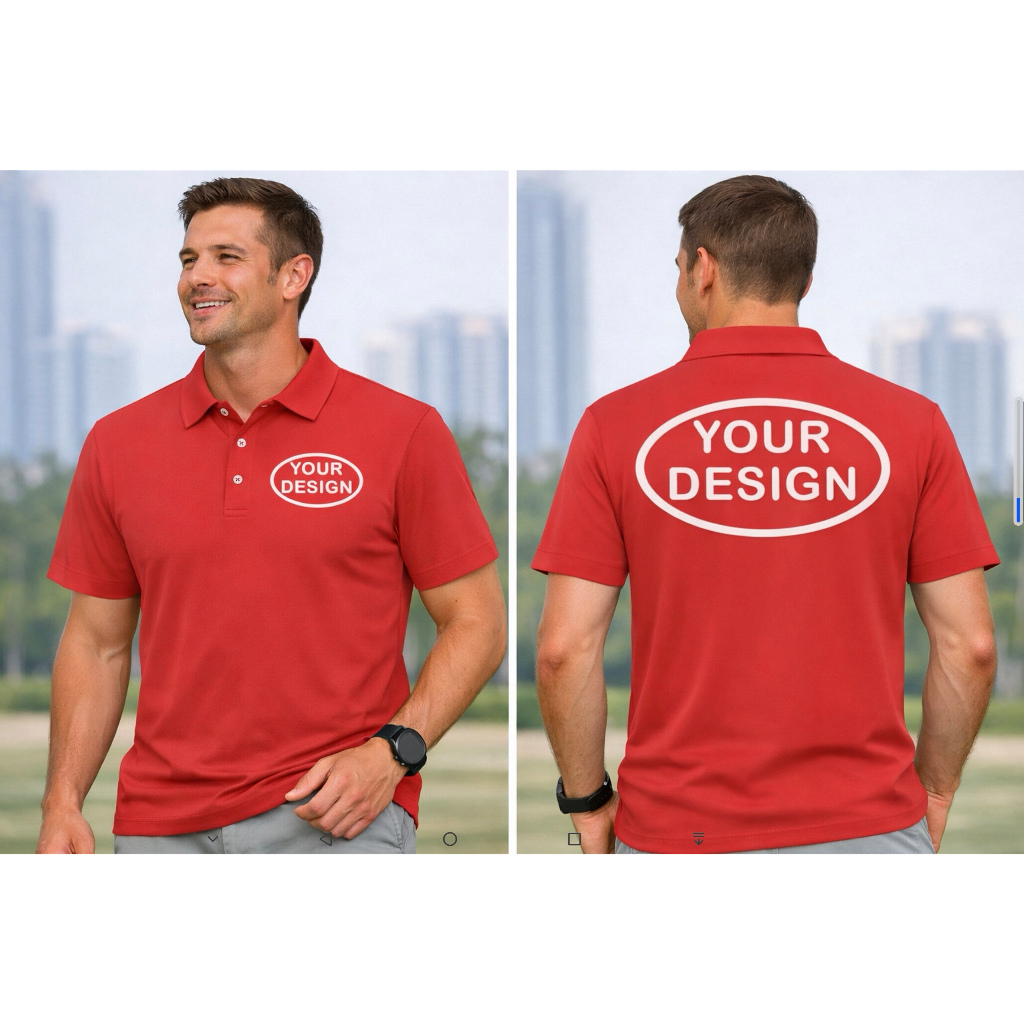 Kaos kerah polo dry fit seamless tanpa jahitan icesilk custom bordir sablon DTF seragam Baju Olahrag