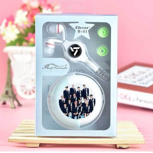 Earphone Roll KPOP NCT 127 NCT Dream IVE NJZ SVT Headset Headphone Handsfree Lucu Cute