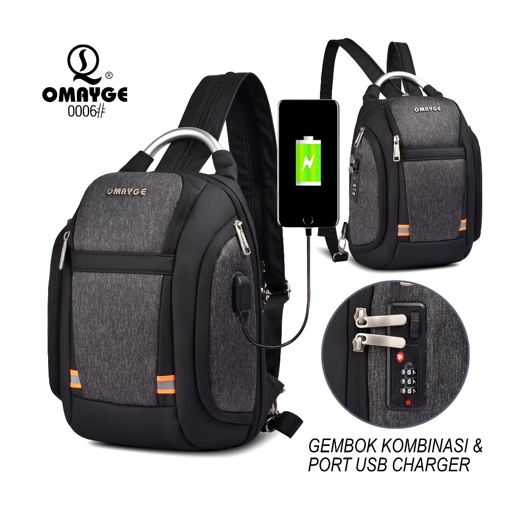 Omayge OM Tas Ransel Selempang Omayge 0006 Tas Mini Slingbag