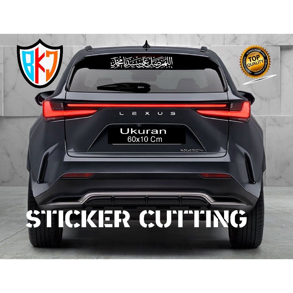 sticker cutting kaca mobil/stiker variasi kaca mobil bhan nyala dalam gelap