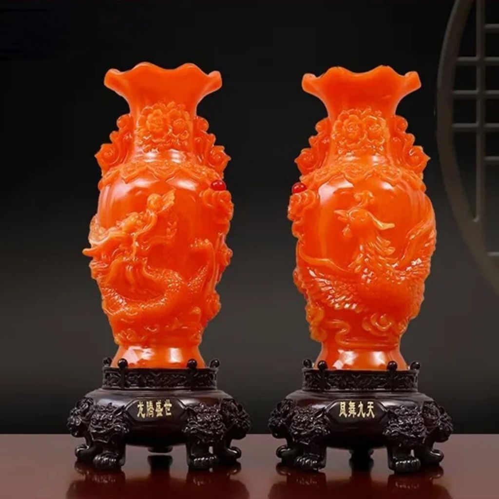 VAS Pajangan Vas Pajangan Fengshui Vas Pajangan Fengshui Ornamen Fengshui sepasang Vas