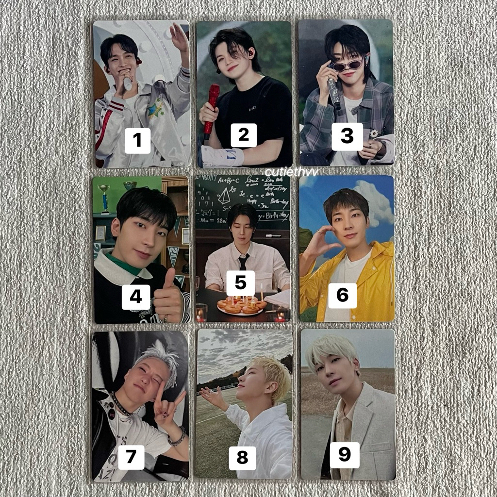 [SALE] PC SEVENTEEN OFFICIAL HOSHI WONWOO WOOZI DK THE8 LOVE FANMEET JP TC SELCA CARATLAND BIRTHDAY 