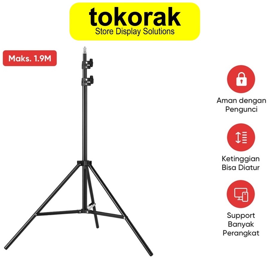 TRIPOD LASER LEVEL LEVELING HILDA STAND MULTIFUNGSI 1.9M DUDUKAN LASER HILDA