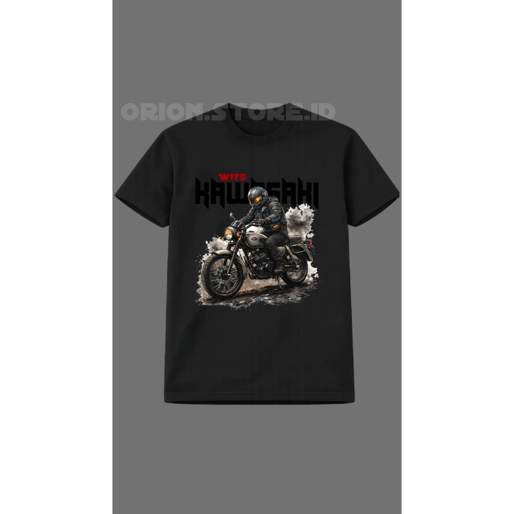 KAOS PREMIUM W175 KAWASAKI – COTTON COMBED 24s