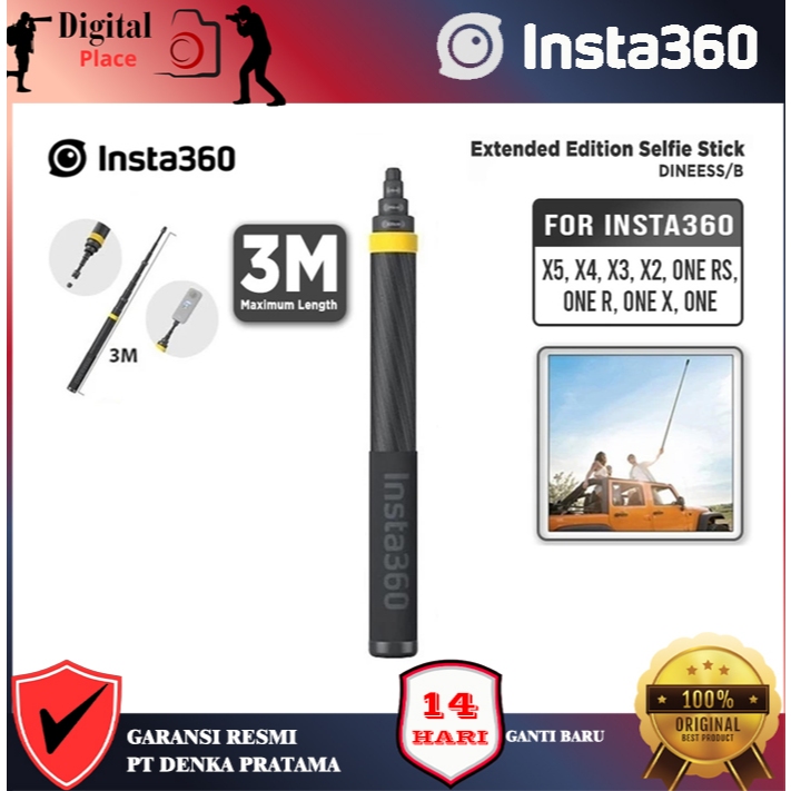Insta360 Extended Edition 3M Selfie Stick New Version Insta 360 DINEESS