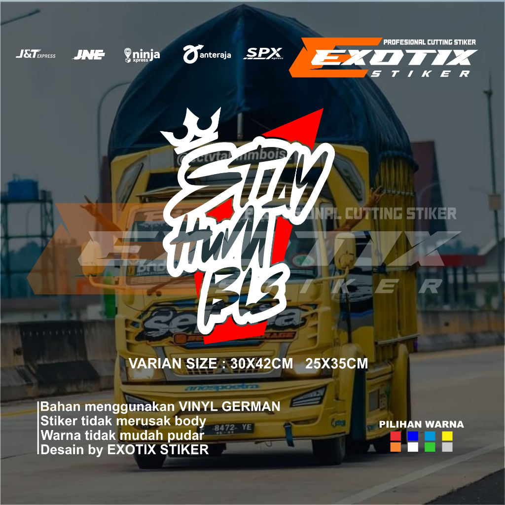 Stiker truk stay humble stiker variasi pintu cabin mobil truk pick up bebas custom suka2