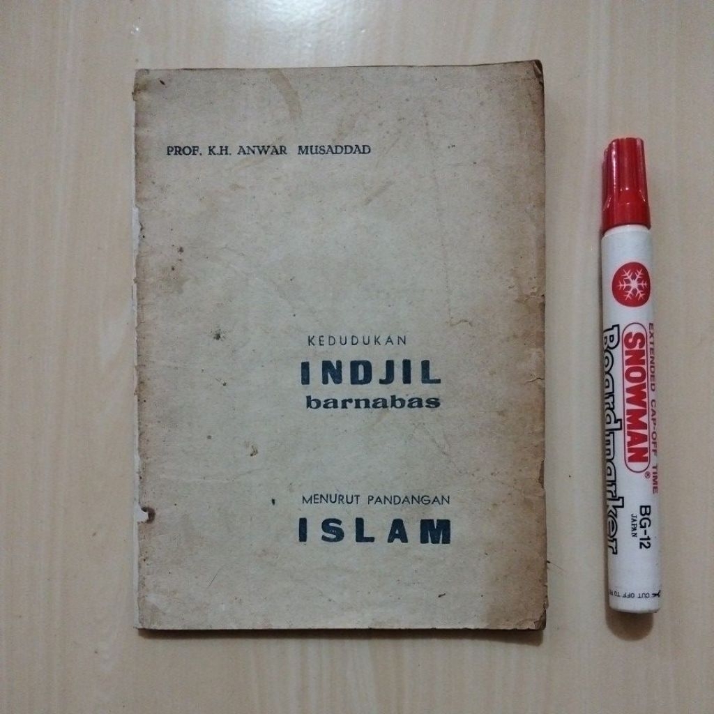 KEDUDUKAN INDJIL BARNABAS MENURUT PANDANGAN ISLAM - Buku Lawas Bekas Murah Original - B7
