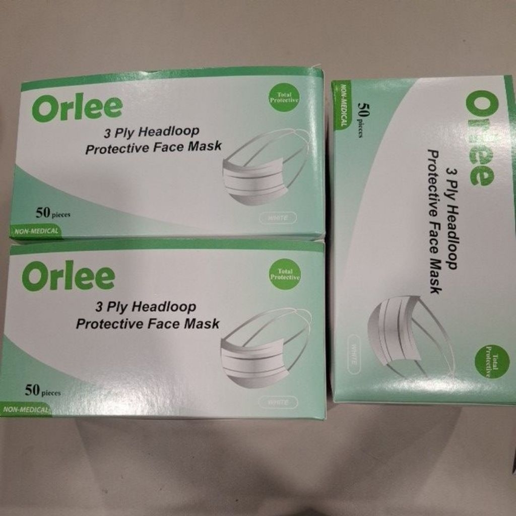 Masker Orlee Headloop 3 Ply (Isi 50 Pcs) hijab