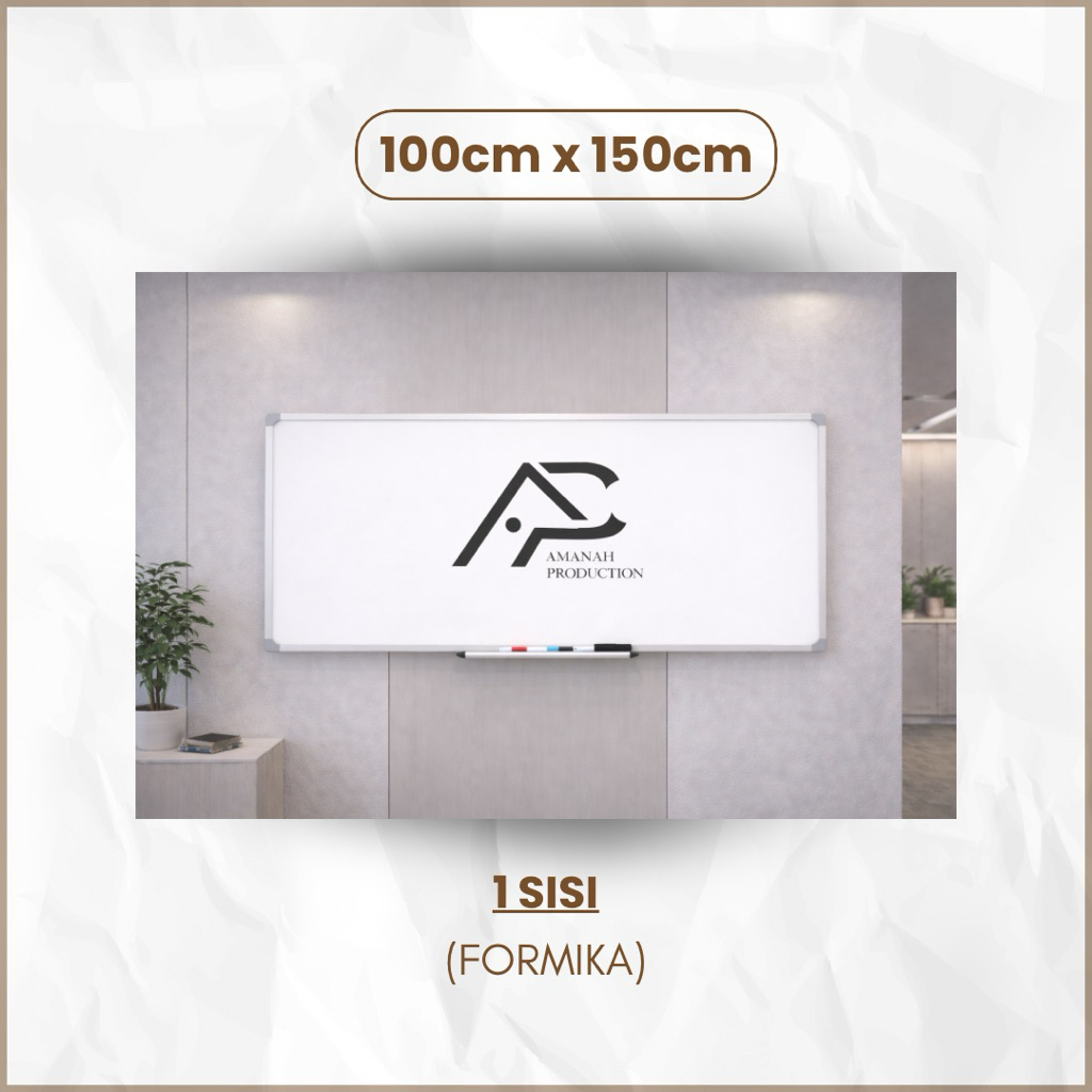 whiteboard formika 100x150cm