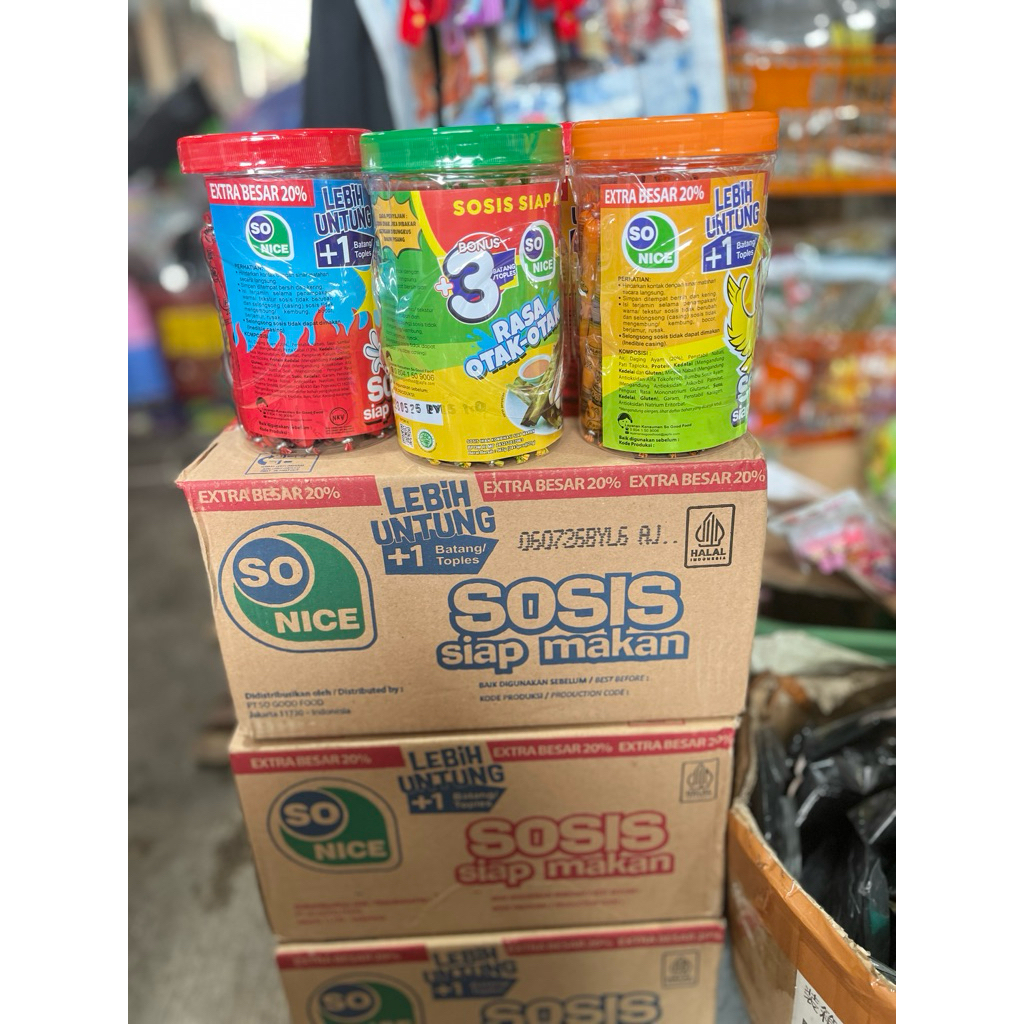 Sosis So Nice Siap Makan Rasa Ayam Sapi Otak Otak / Rasa Pedas