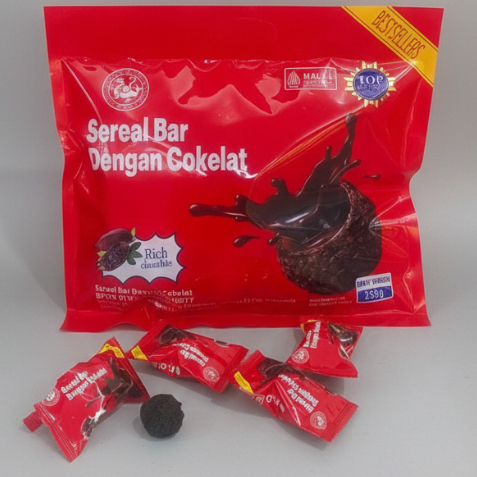 Coklat Sereal Bar / Coklat Wafer Bola / Naraball Coklat Sereal Bar 255gr / Halal