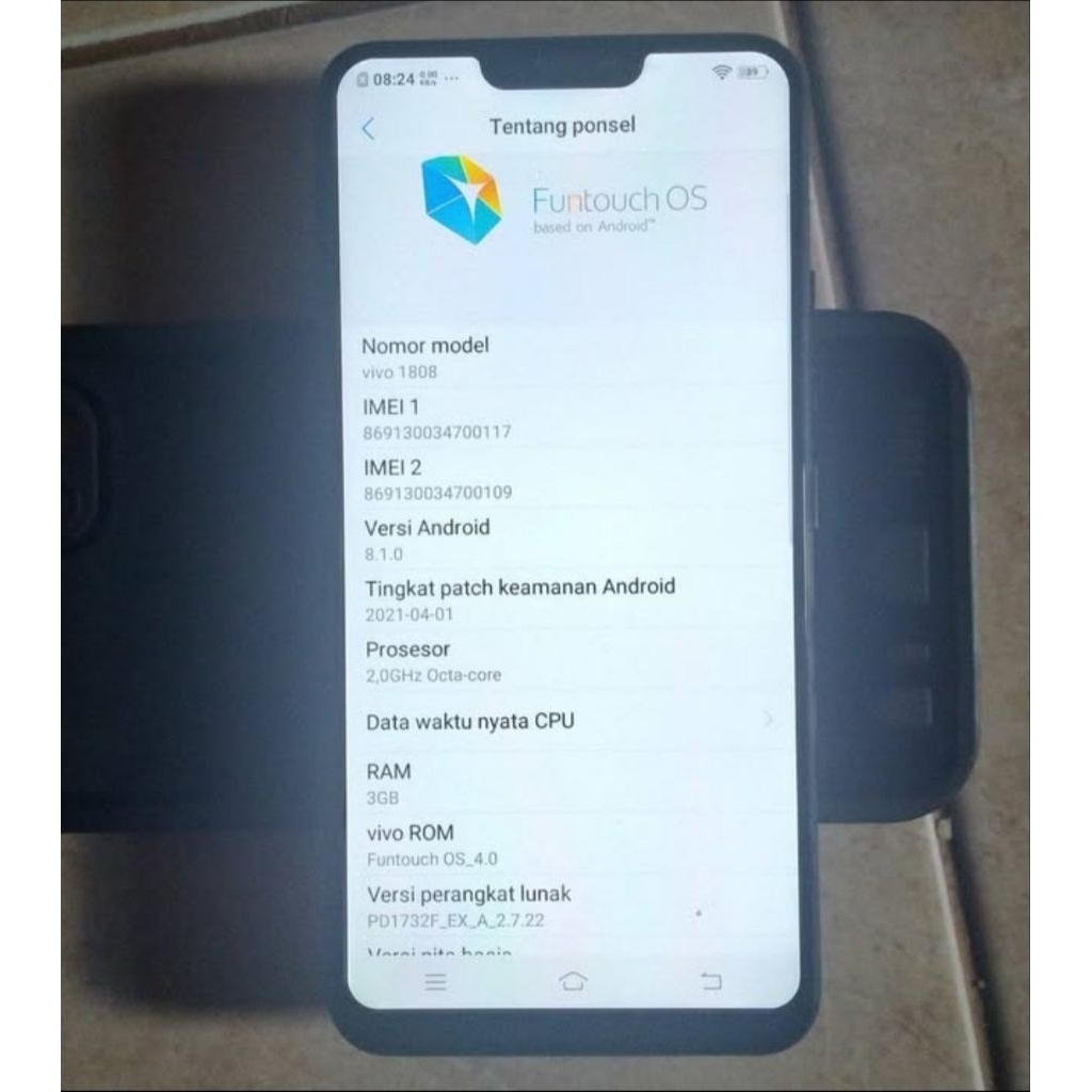 Vivo y81 normal original ram3 ready