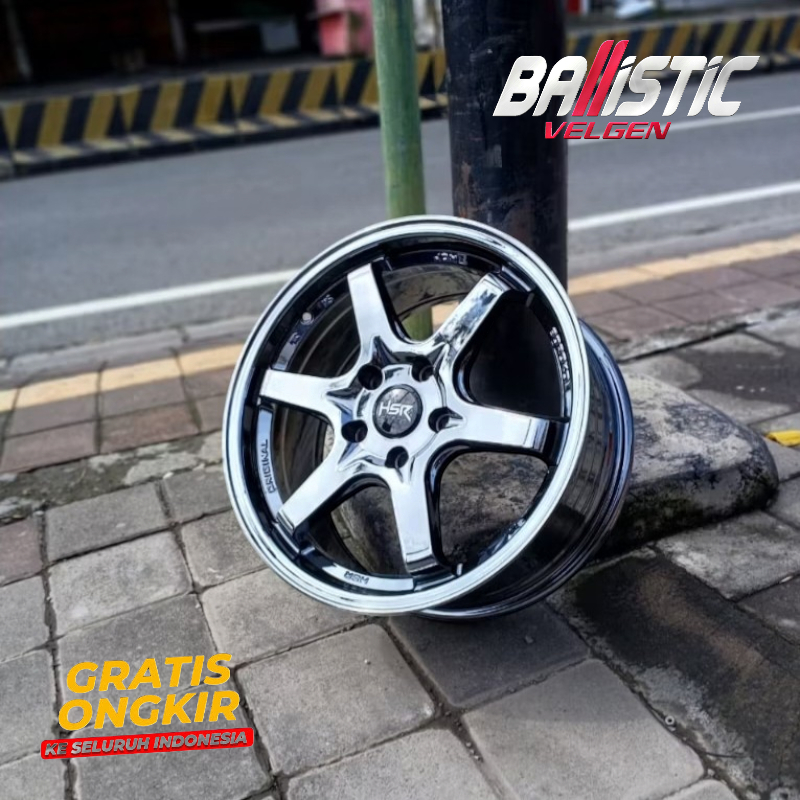 Velg Racing TE-37 HSR STY Ring 17 Black Chrome Innova Xpander Terios Rush Civic Camry