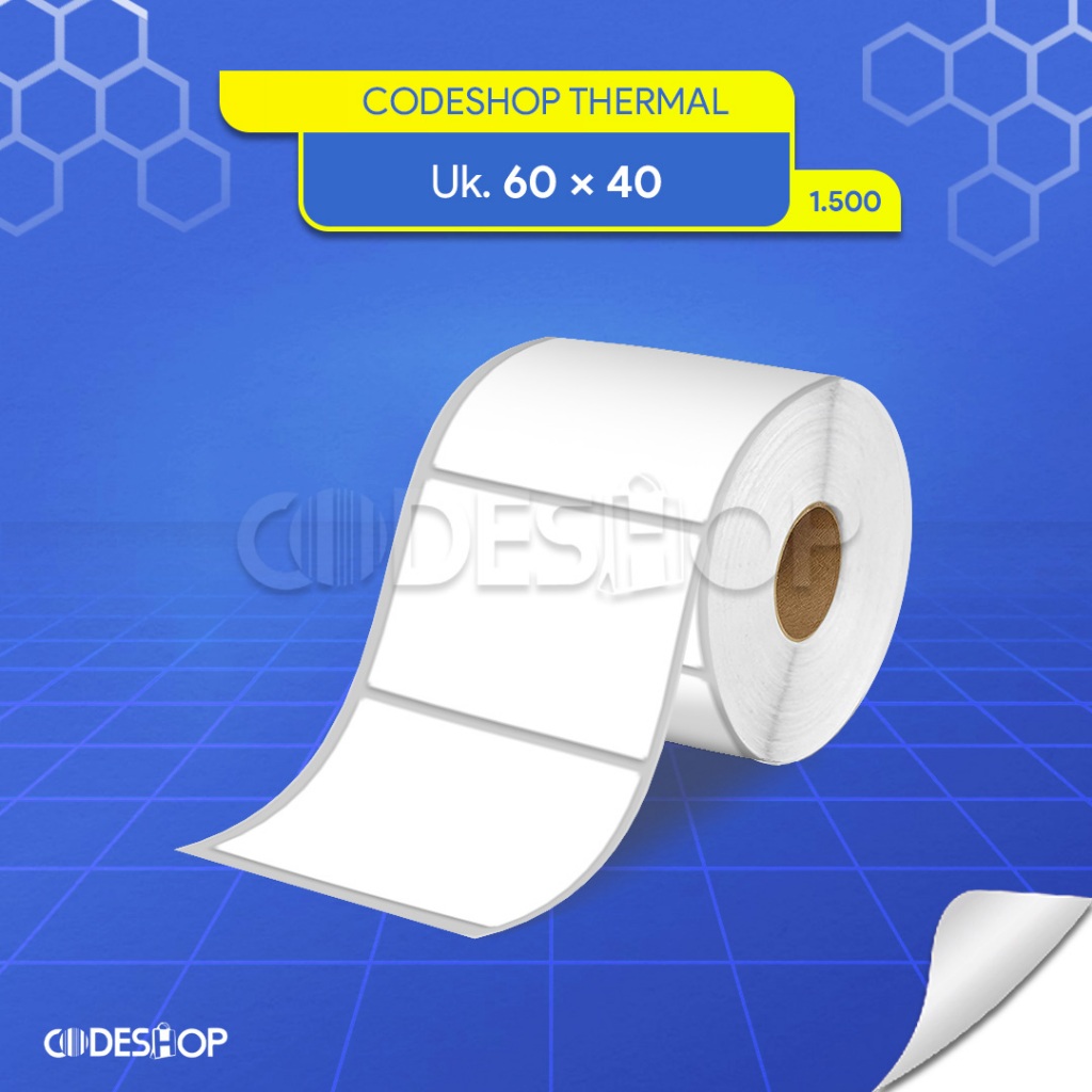 Label Barcode Thermal Ukuran 60x40mm