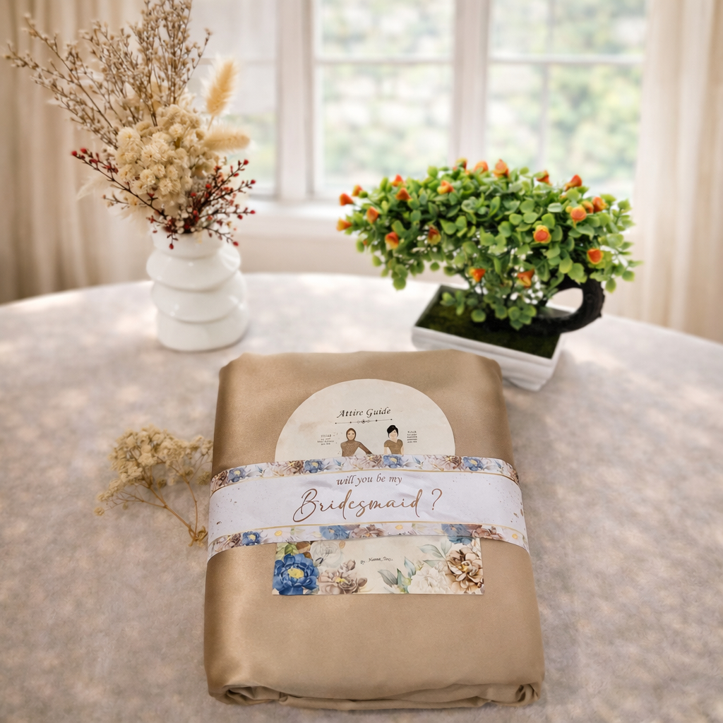 KAIN BRIDESMAID [TANPA PAKET KAIN BRIDESMAID [TANPA PAPERBAG] BAHAN KEBAYA BRIDESMAID SATIN POLOSAN/