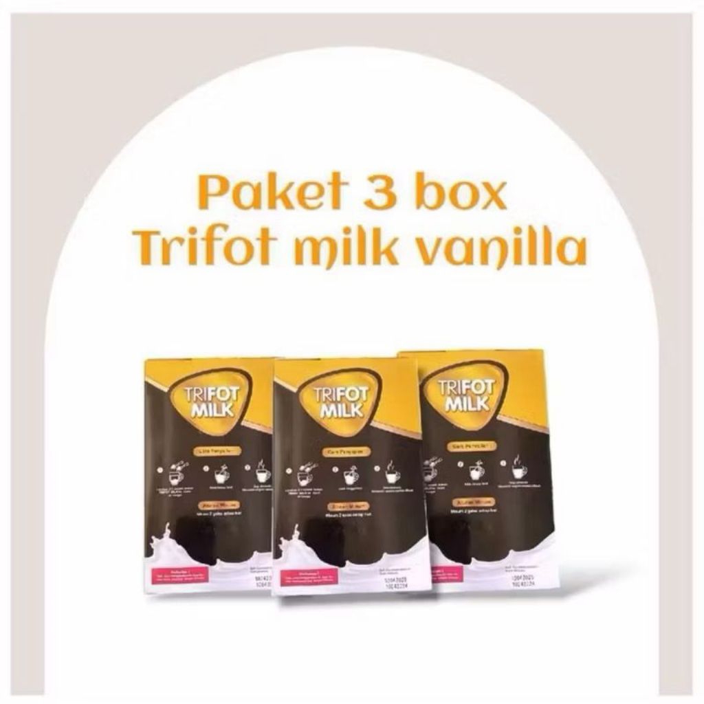 Trifot Penggemuk Badan Trifot Susu Isi 3 Box Vanilla & Coklat BPOM HALAL