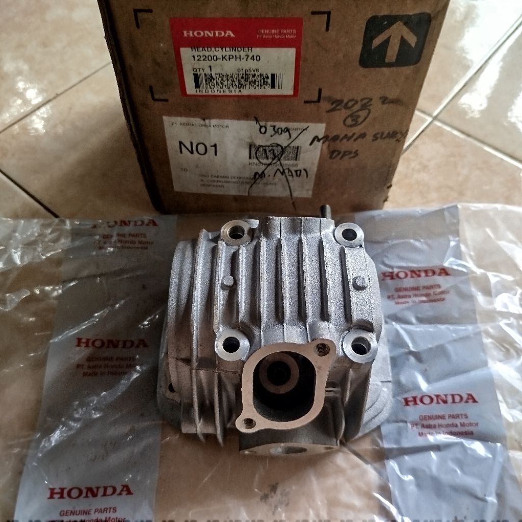 Blok Cylinder Head Karisma Supra X 125 Original AHM 12200-KPH-740