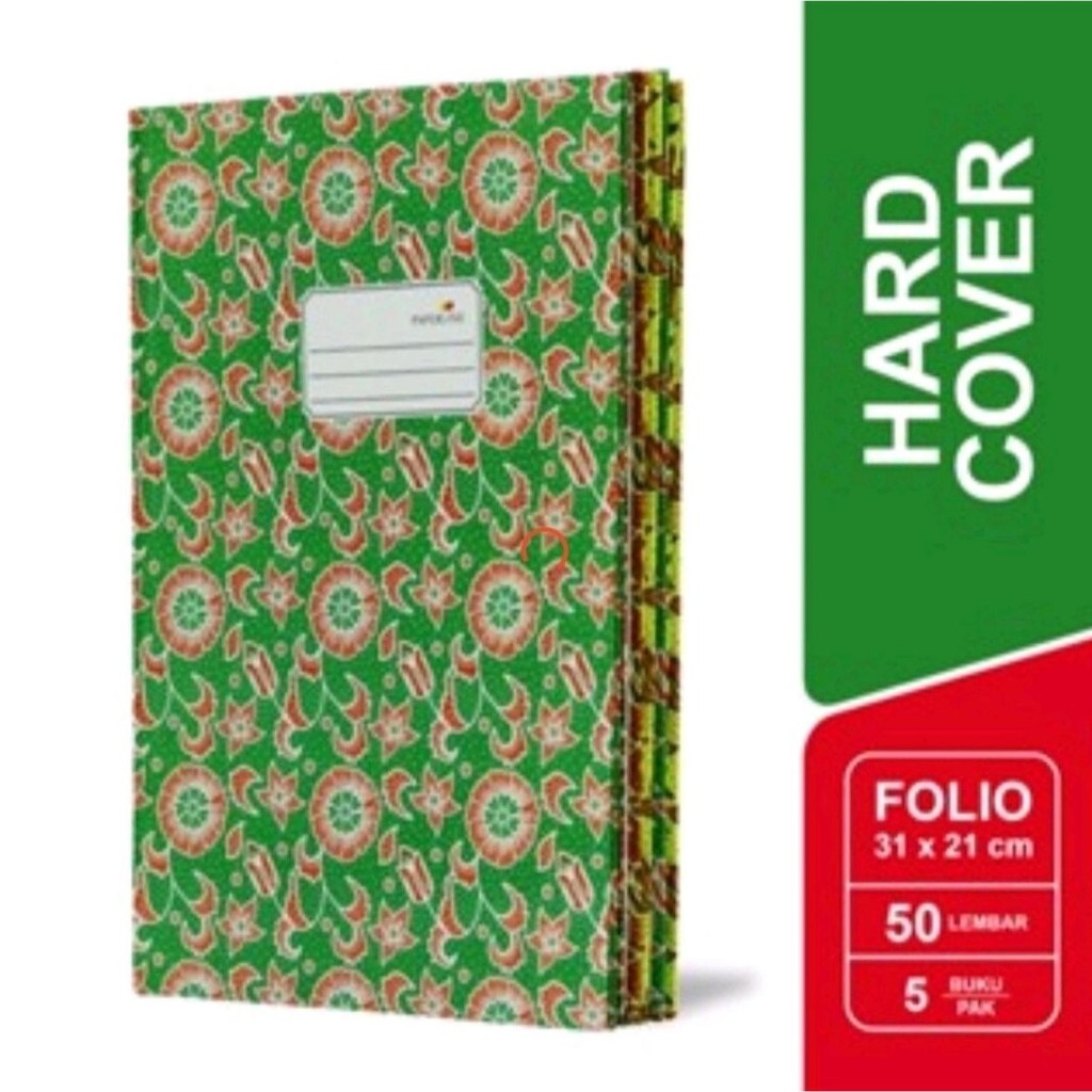( StaLand ) BUKU PAPERLINE FOLIO 50 / Buku Tulis Hardcover Tebal Paperline Folio 50 Lembar