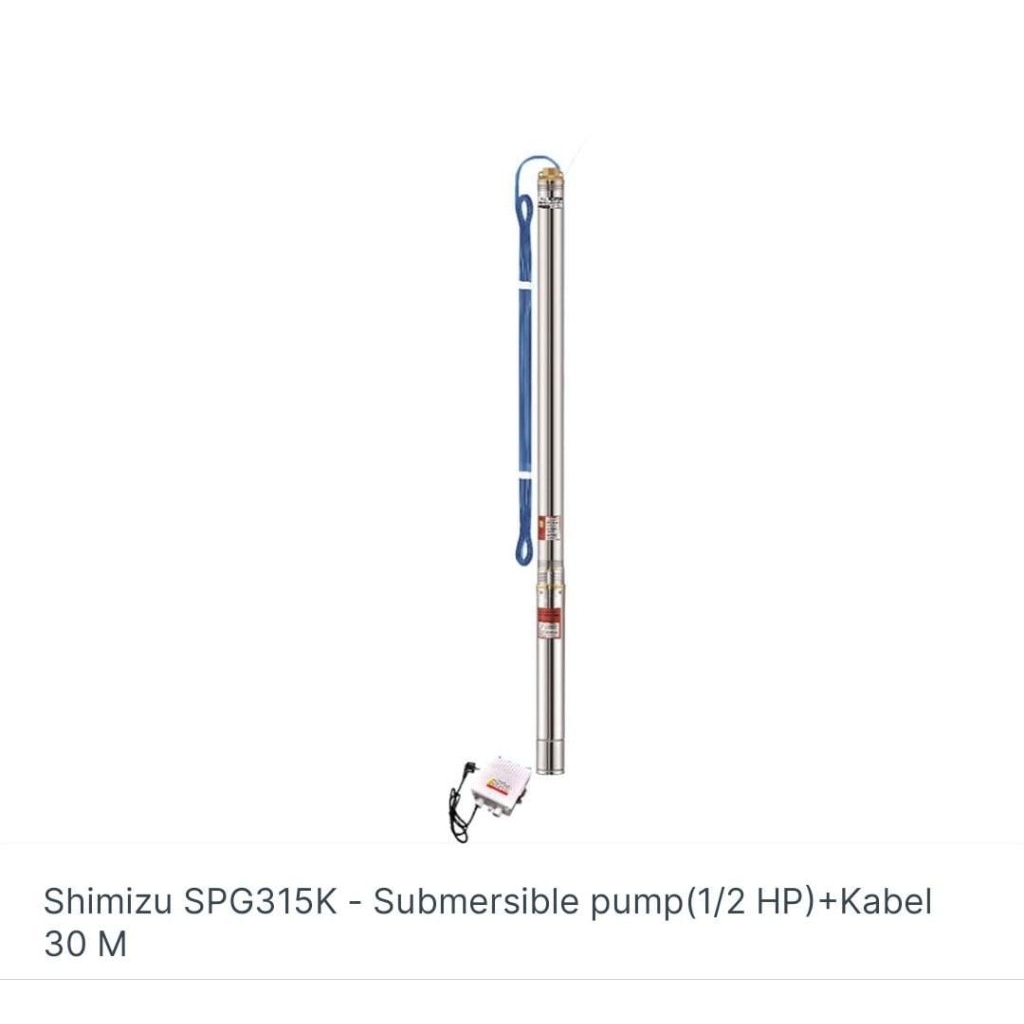 Shimizu SPG315K-Submersible pump (1/2HP) + kabel 30M