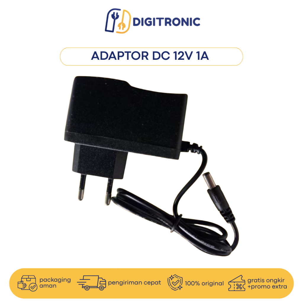 ADAPTOR DC 12V 1A