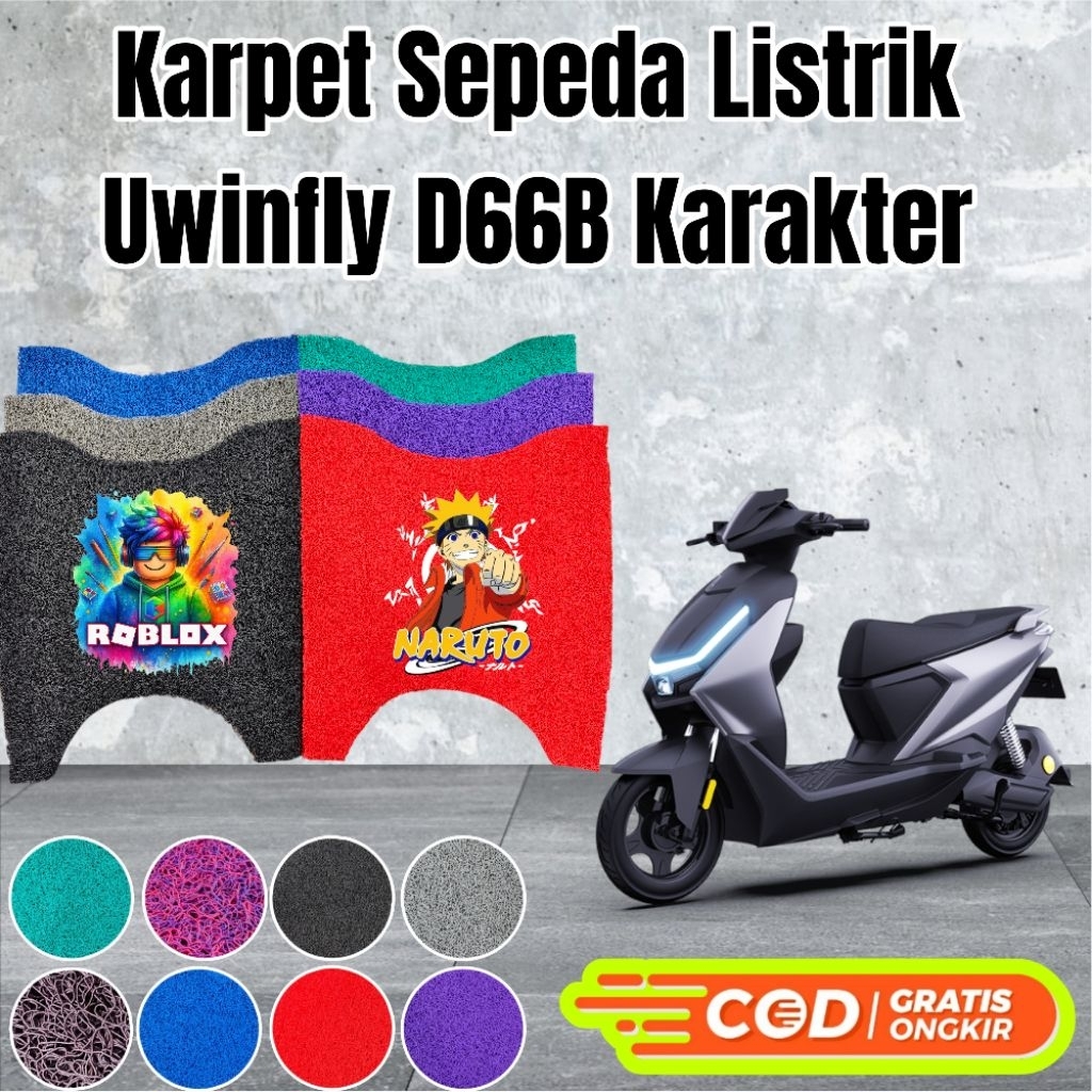 Karpet Sepeda Listrik Uwinfly D66B/T78B Karakter