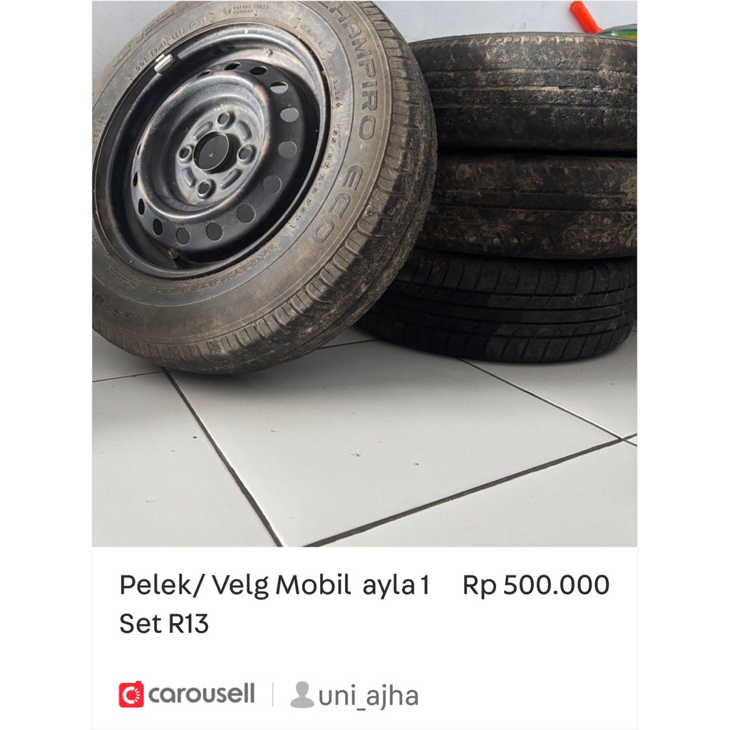 velg mobil ayla R13 1set