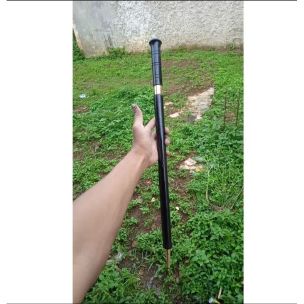 Tongkat komando/Tongkat upacara/Tongkat isi pisau murah warna hitam