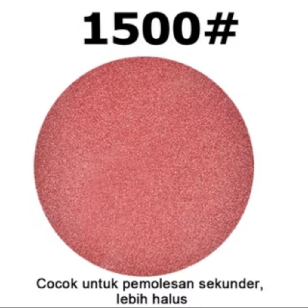 Amplas Velcro 4 Inch Grit 1500 Amplas Halus Finishing Poles Cat Mobil Motor Sandpaper Bulat untuk Me