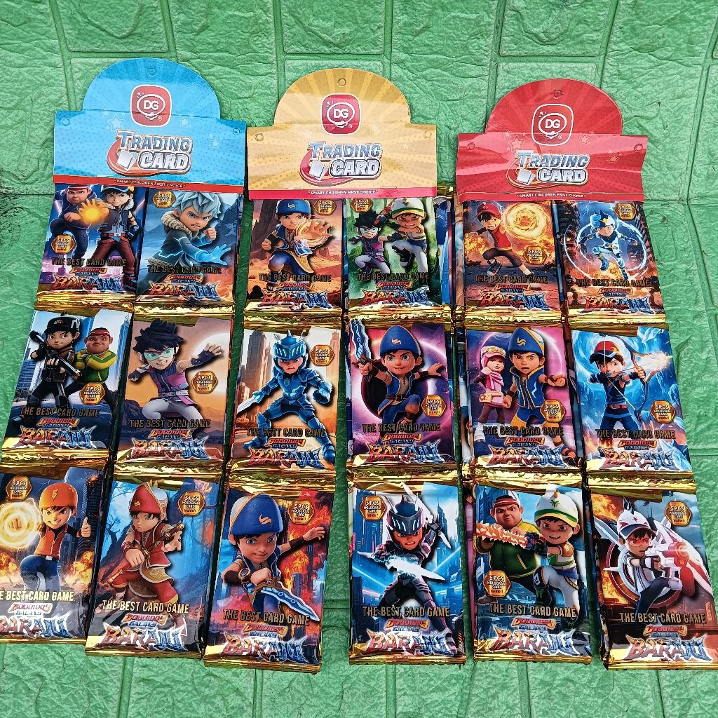 12 sachet Mainan Kartu BOBOIBOY GALAXY BARAJU NewDG Trading Card Game Grosir