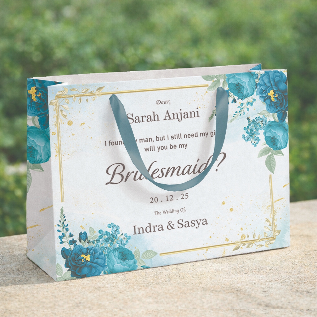 PAPERBAG SOUVENIR BRIDESMAID / PAPERBAG WEDDING / PAPERBAG KADO / TAS KERTAS / TAS BRIDESMAID