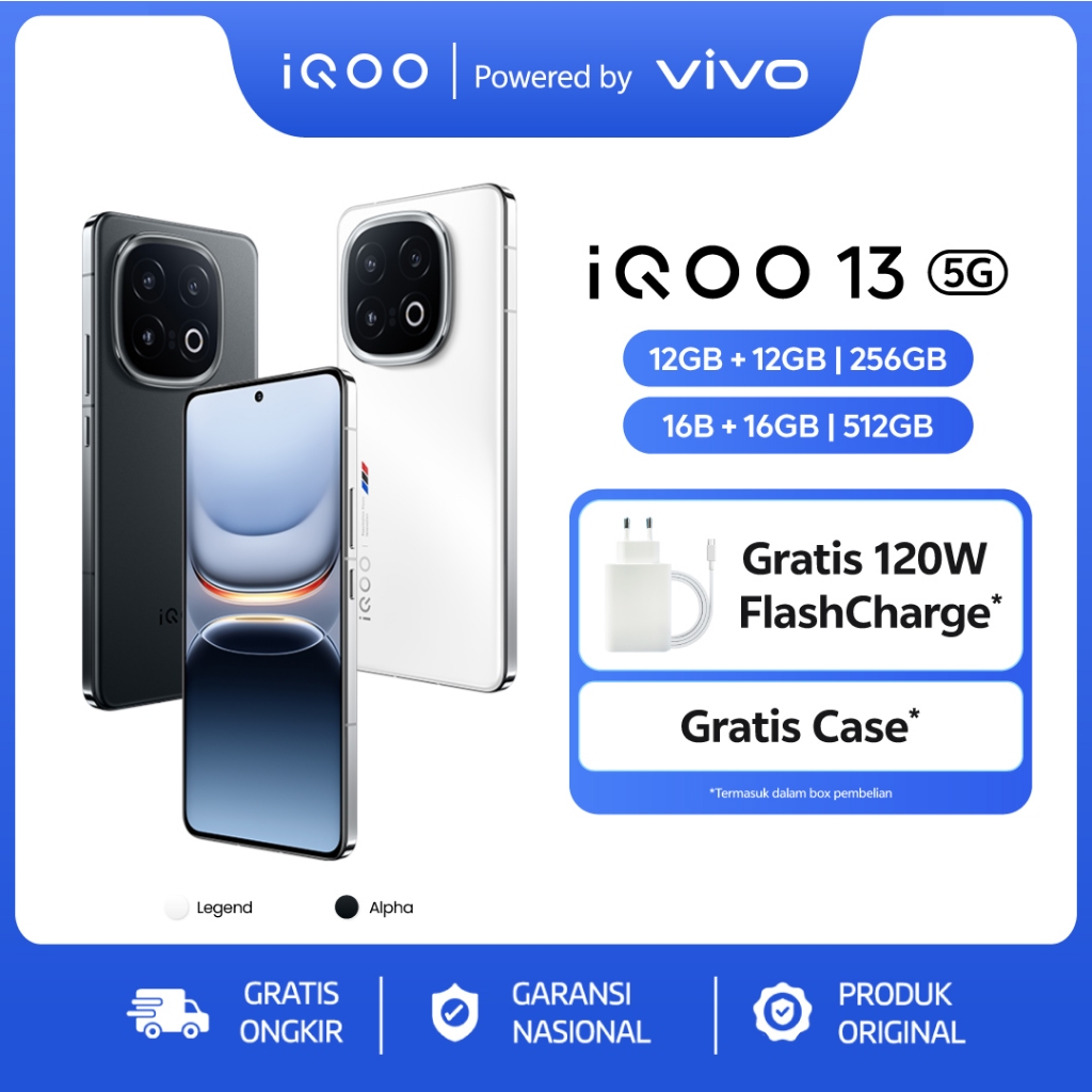 vivo iQOO 13 (16/512)- 1st Snapdragon 8 elite, 7000mm2 VC Cooling system, 6150mAh+120W, 144Hz LTPO A
