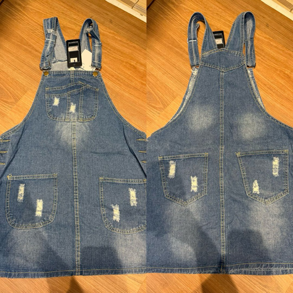 Jumpsuit rok jeans wanita import