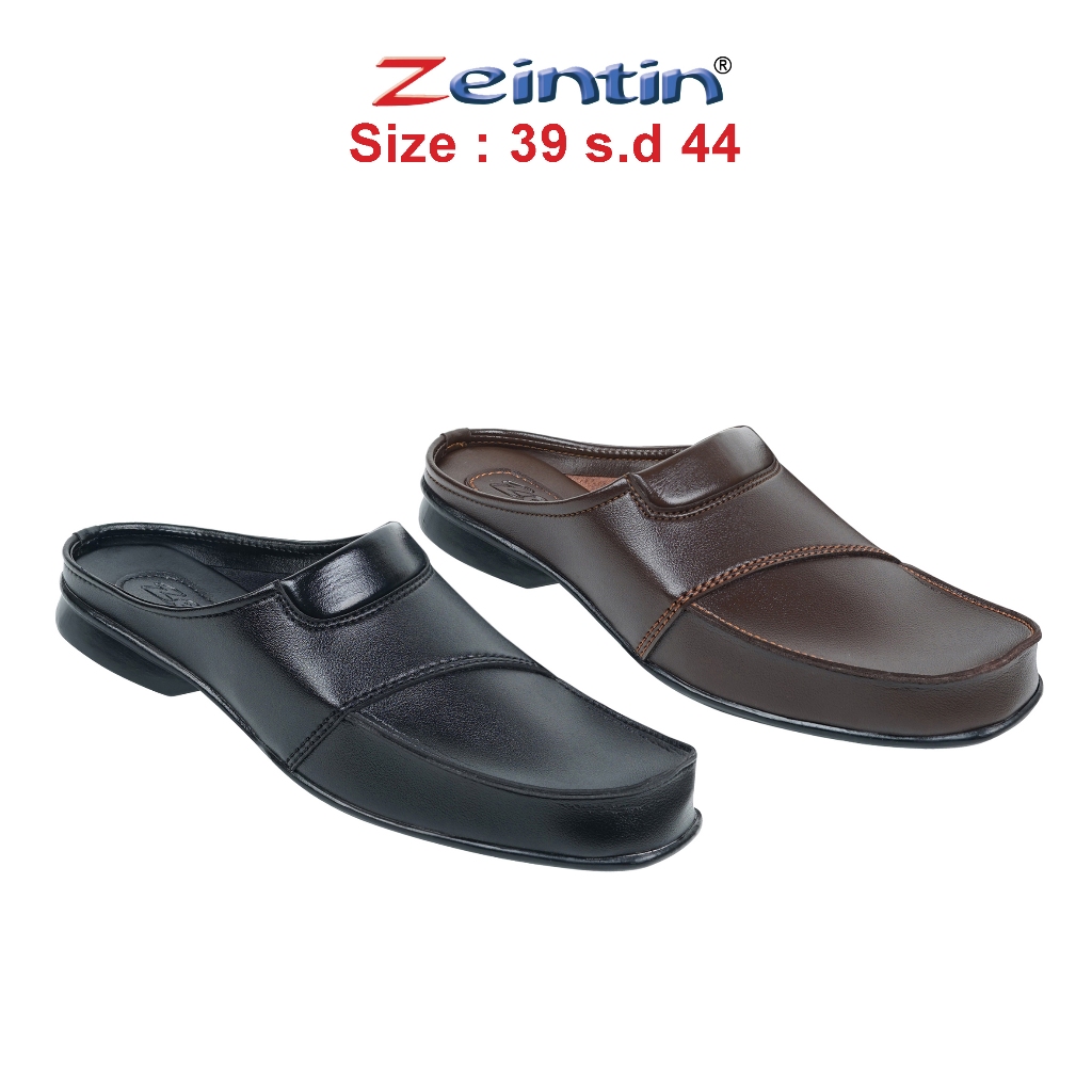 Zeintin - Sepatu Selop Pria Sandal Bustong Tutong Pria Sintesis RD