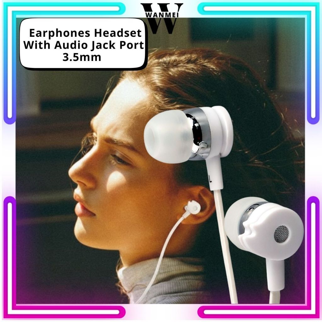 Headset Celebrat Earphone 3.5mm Jack – Audio Jernih untuk HP Kontrol Kabel Lengkap