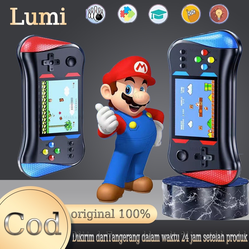 500 Game in 1 - GameBoy Portable Dual Konsol Stick Konsol Game Genggam / X7M Konsol Game Retro Merah