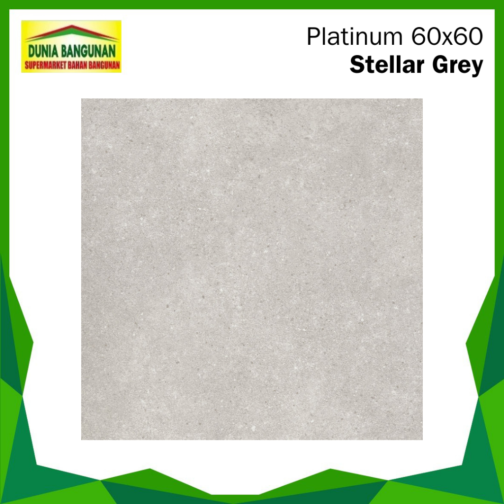 Keramik 60x60 Platinum Stellar Grey Keramik Lantai Matt Dapur Teras