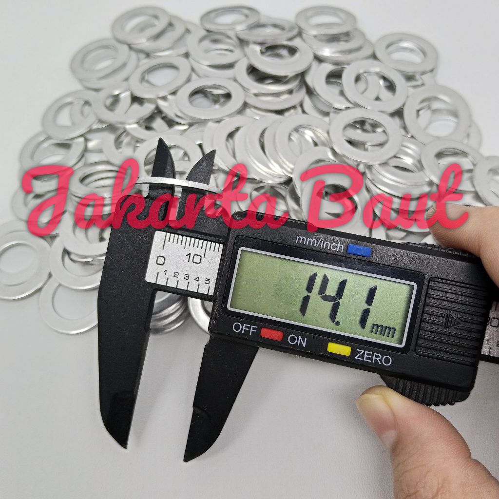 Ring Aluminium Tap Oli Oversize M14 Baut 19