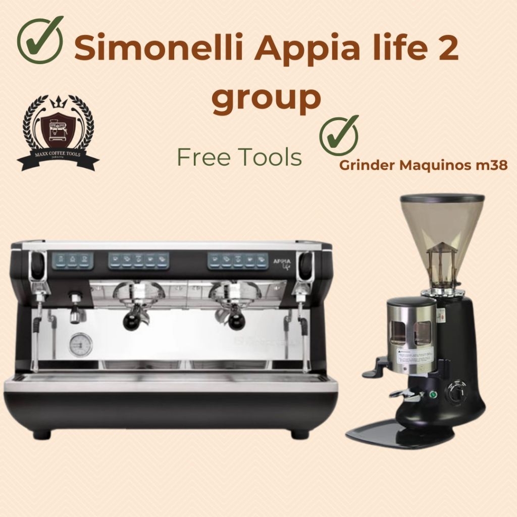 Paket Mesin Simonelli Appia 2 group Volumetric  + Maquinos M38