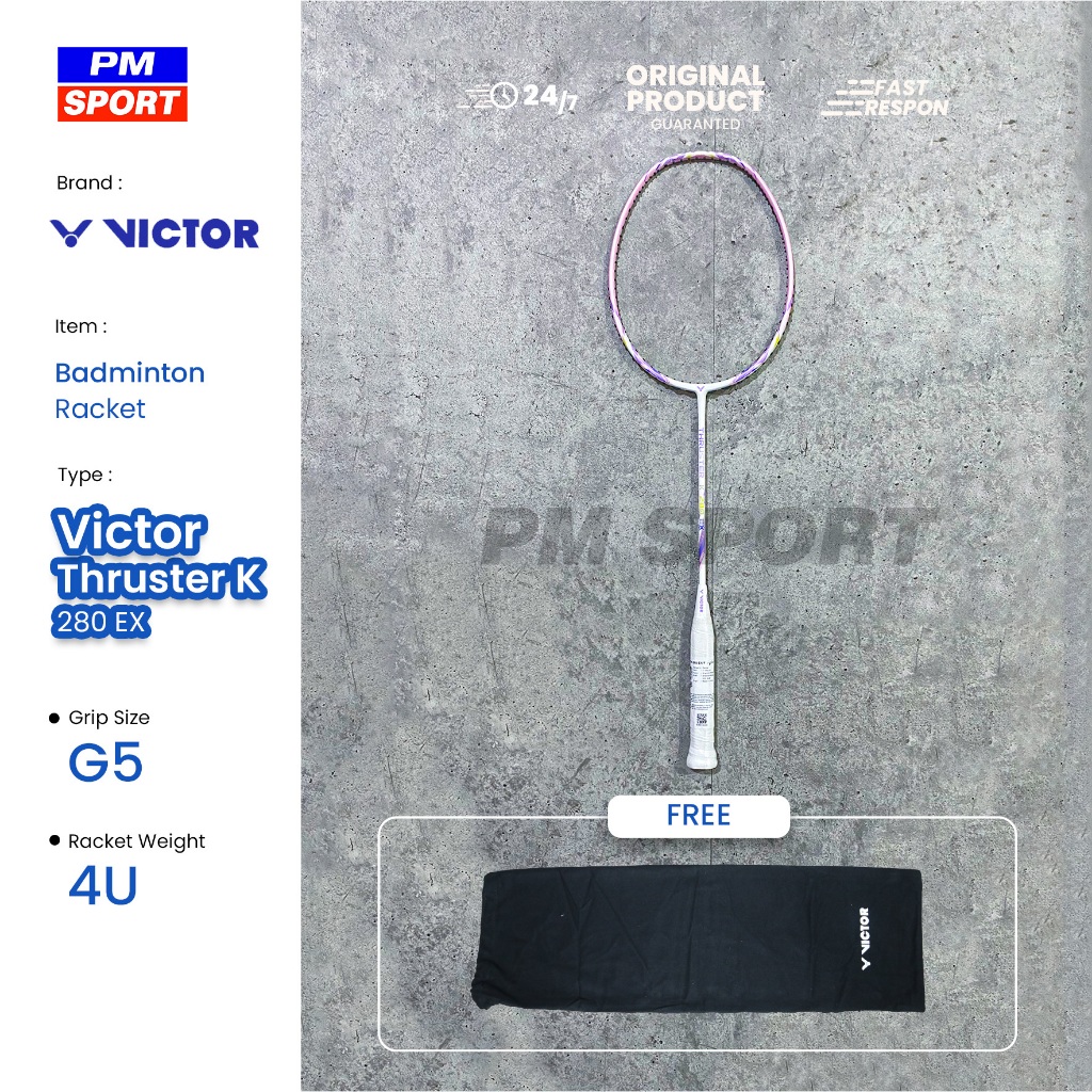 RAKET BADMINTON / BULUTANGKIS VICTOR THRUSTER K 280 EX T K280 K280EXT ORIGINAL