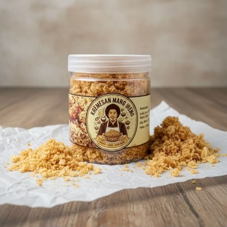 Kremesan Ayam Gurih & Renyah - Kremesan Ayam (130gr) Toples - Lauk Kremesan