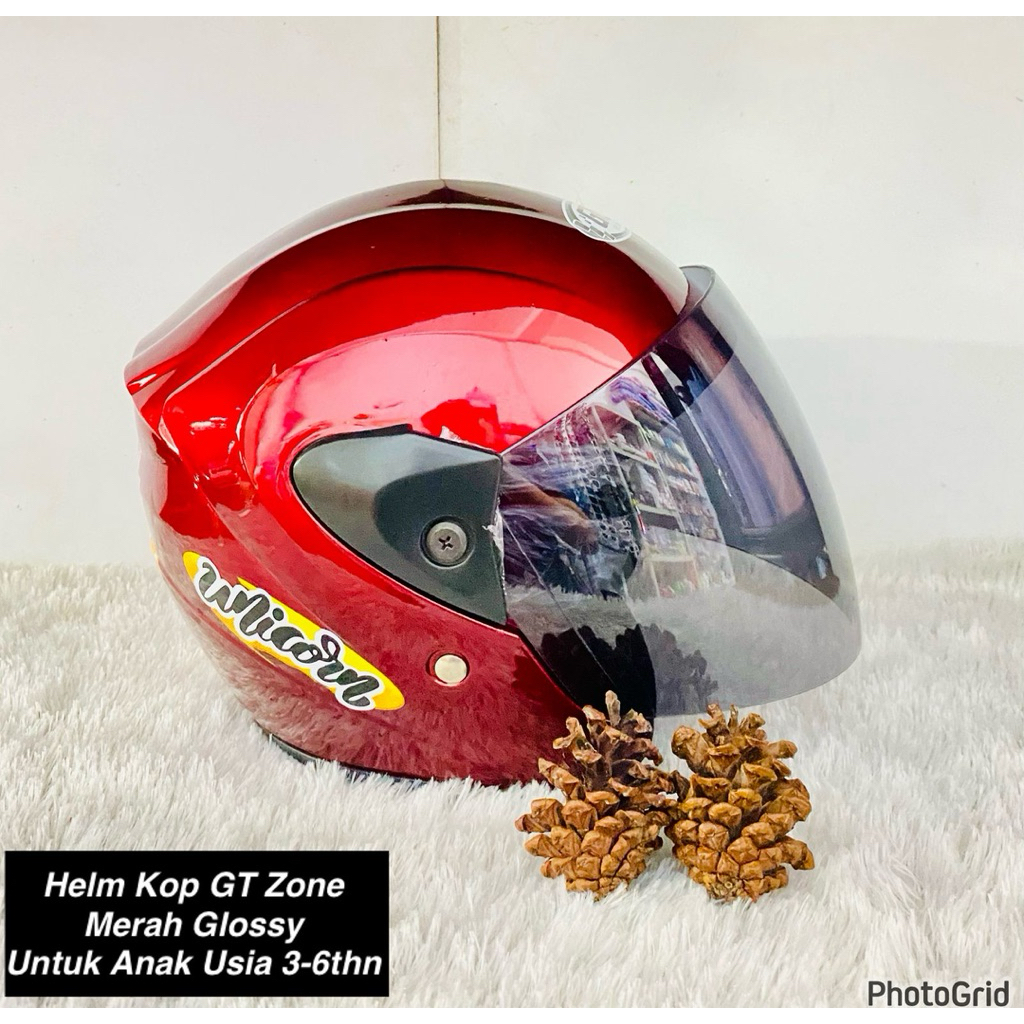 PROMO HELM ANAK KOP GT ZONE (free packingan, bublewrap, sarungan dan kardus)
