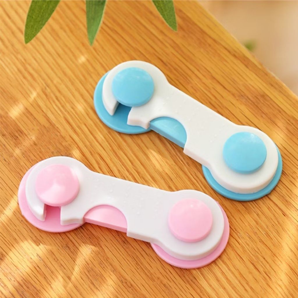 Kunci Pengaman Pintu Laci Safe Lock Pengait Lemari Kunci Pengaman Kulkas