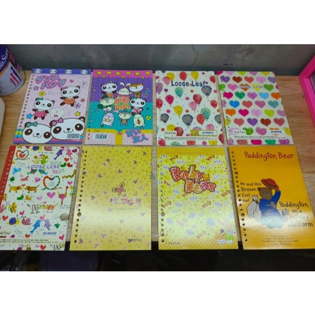 [HANYA SAMPUL] Sampul Binder A5 Animasi Karakter Loose Leaf Sampul Loose Leaf