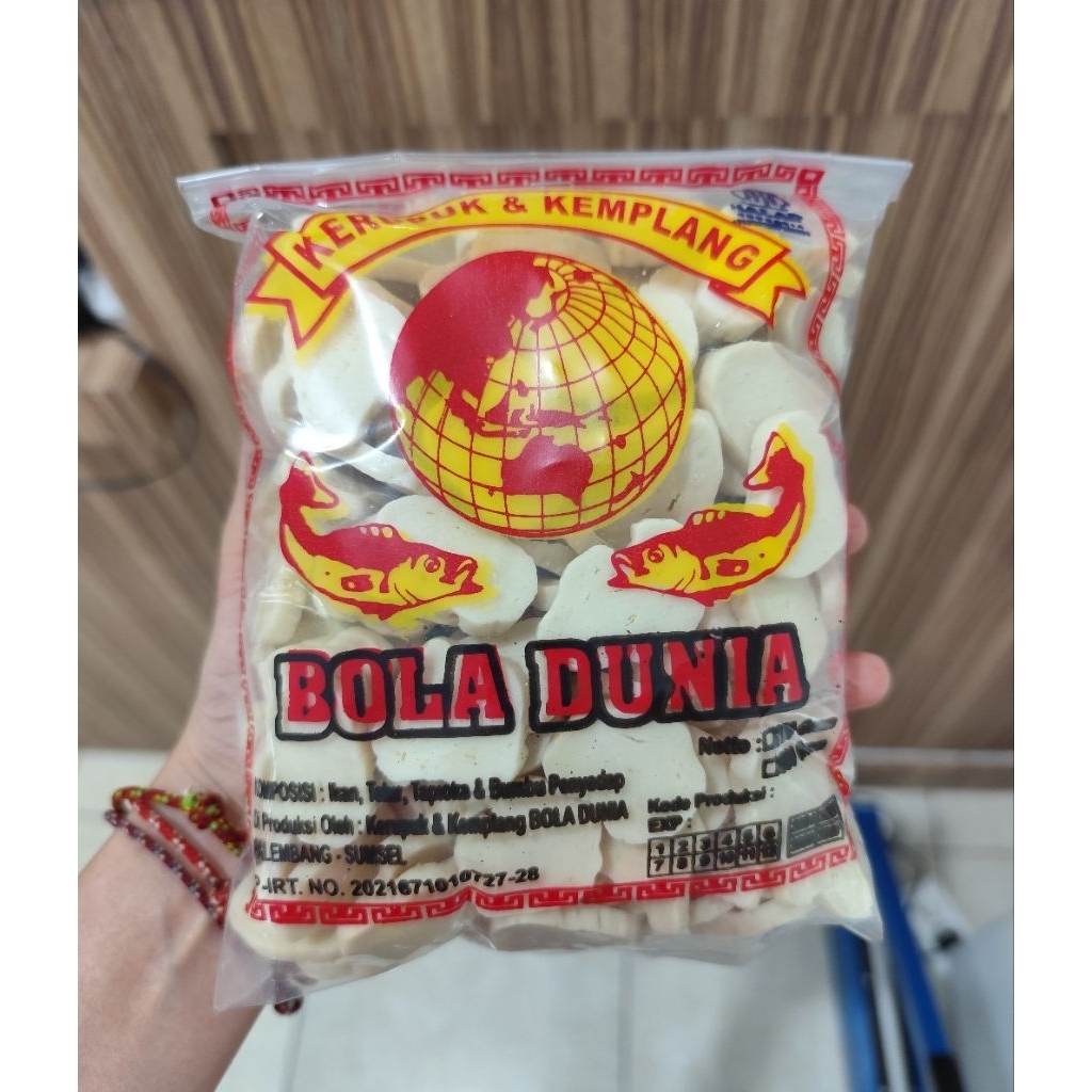[BOLA DUNIA] Kemplang dan Kerupuk Mentah 500gr /Kemplang Sayur Asem / Kerupuk Pindang
