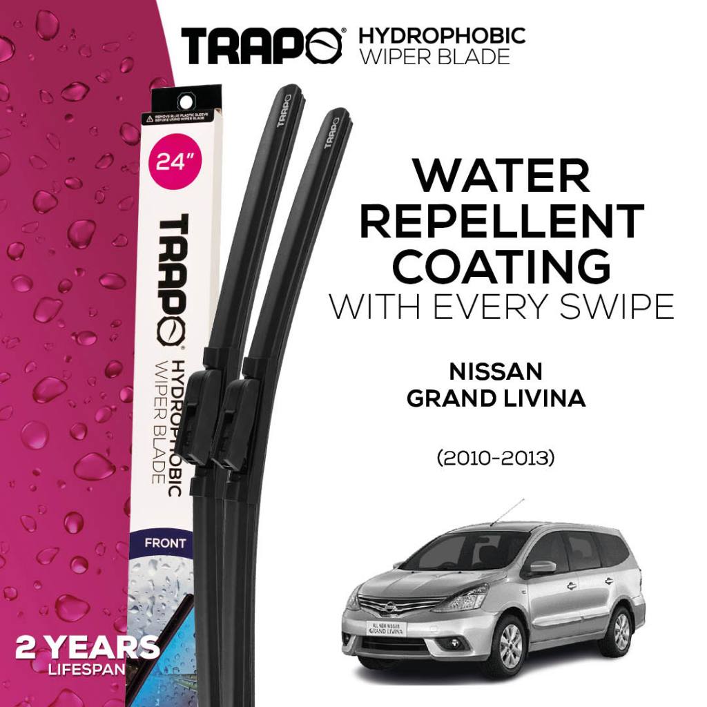 Trapo Hydrophobic Wiper Blade Nissan Grand Livina (2010-2013)